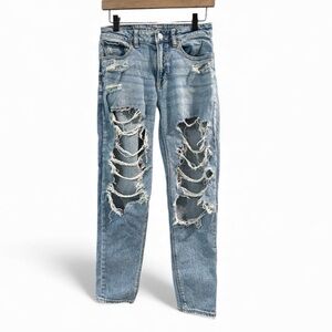 American Eagle Distressed Mom Jean- Size 2